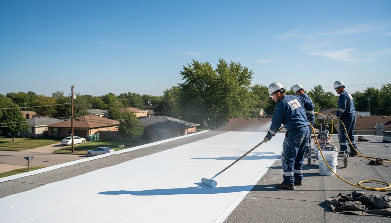 Commercial roof coating in Bordelonville, LA near me